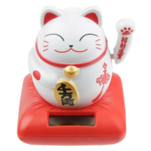 s-l1600_f73778bb-43c4-4dfd-b37b-8d7eff9dda4d Home Decor~Cute Waving Solar Cat Design Maneki Neko Lucky Design Pal White Cat