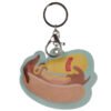 Collectable design~Fun Leatherette Hot Dog Keyring