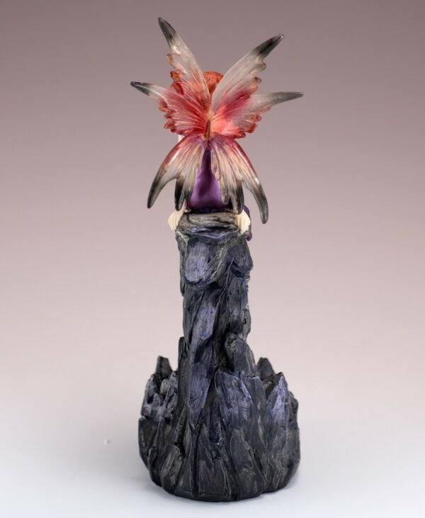 Fairy Collection~Fairy With Glass Crystal LED Lights Figurine Statue 8.25" High Resin New In Box