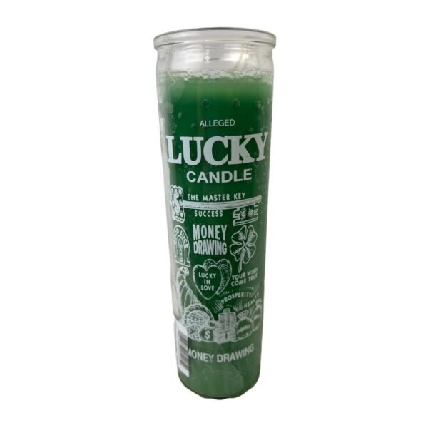 Magic Candle~Money Drawing Lucky Success Green 7 Day Candle Ritual Spell, Pagan Magic