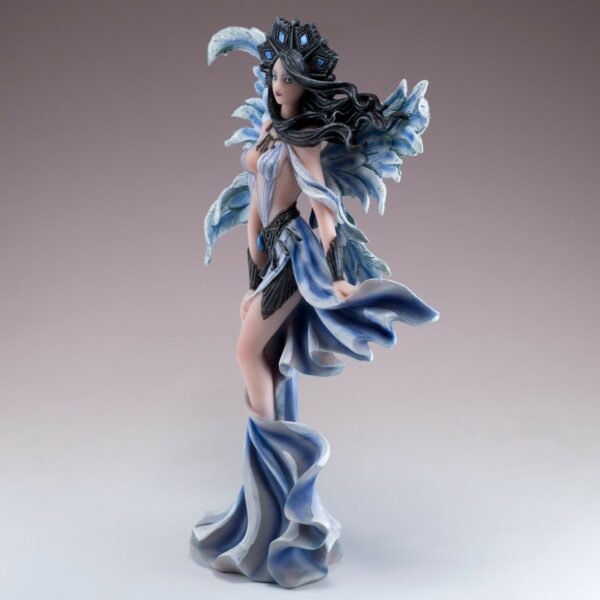 Fairy Collection~Blue Wind Fairy With Feathered Wings Figurine Statue 9.75" High New In Box!