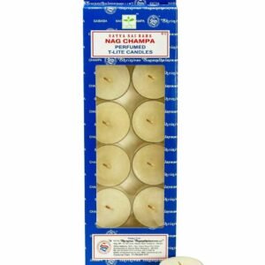 Home Fragrances ~Satya Nag Champa Scented T-Lite Candles (12/box) - NEW