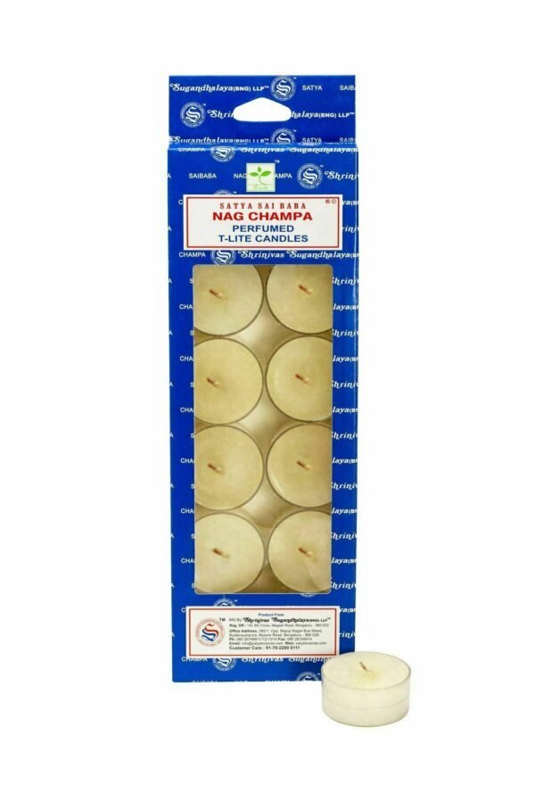 Home Fragrances ~Satya Nag Champa Scented T-Lite Candles (12/box) - NEW