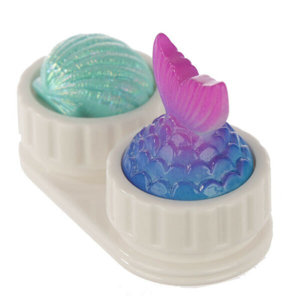 Collectable Design~Handy Contact Lens Case - Mermaid Design Travel Handbag Novelty Lenses Holder