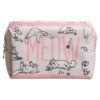 Collectable Design~Simon's Cat (YouTube) Handy PVC Make Up Toiletry Wash Bag Meow Durable Pink Cute