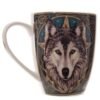Witchcraft~Lisa Parker Wilde One Bone China Coffee Cup Mug Micro Dishwasher Safe Wolf Head