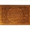 Wicca & Paganism~Flower of Life Wooden Carved Box, 4x6", Hand Carved, Brand New
