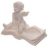 Home Decor~Decorative Cherub Tealight Holder Sitting on Book