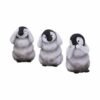 Magicun Giftware~Three Wise Monkeys Figurines Animals Decor See Hear Speak No Evil Ornament Gift
