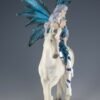 Fairy Collection~Blue Fairy On Unicorn Figurine Statue 11" High Resin New In Box