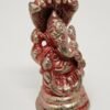 Hinduism Statues & Figures~Solid Brass Silver Plated Finish Ganesh 2"H
