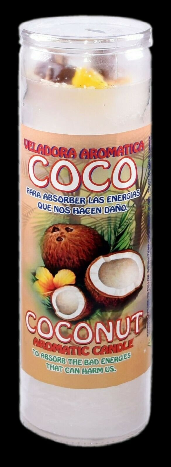CANDLE COCKTAIL VELADORA COCONUT/ COCO AROMATICA
