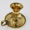WICCA & PAGANISM~Brass Candle Holder with Finger Ring for Taper Candles (Chamberstick Wicca)