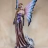 Fairy Collection~Large Scale Purple Fairy With White Dragon Figurine Statue 20" High Resin New!