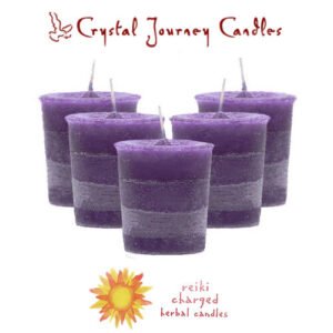 Magic Candle~Set of 5 "Healing" Herbal Magic Reiki Charged Essential Oils Votive Candles