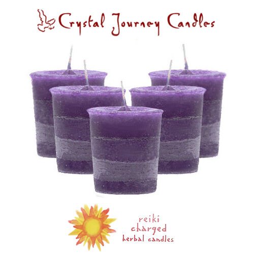 Magic Candle~Set of 5 "Healing" Herbal Magic Reiki Charged Essential Oils Votive Candles