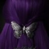 STEAMPUNK MOTH - Silver Pewter Colour Hair Barette