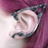 Alchemy - ARBOREUS - Elf Floral Wrap Around Pewter Left Ear Frame Earring