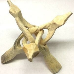 Palo Santo & Sage~Abalone Shell or Crystal Ball Stand Tripod 6" Natural Finish (Set of 2)