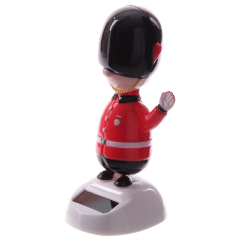 Home Decor~Guardsman Solar Pal Novelty Ornament Rocking Moving Waving Fun Gift Home Work UK