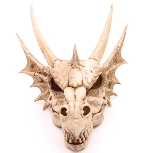 Collectable design~Decorative Fantasy Dragon Skull Figurine Ornament Fantasy Gothic Fantasy Gift