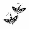 DEATH'S HEAD MOTH Earrings and Necklace Costume Jewellery Sold Separately or Set