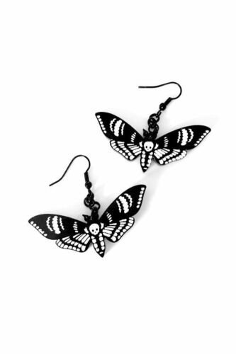 DEATH'S HEAD MOTH Earrings and Necklace Costume Jewellery Sold Separately or Set