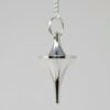 Magicun Stone~Silver Finish Pendulum 1.75"L with Chain Design