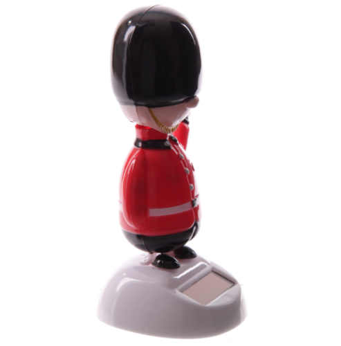 Home Decor~Guardsman Solar Pal Novelty Ornament Rocking Moving Waving Fun Gift Home Work UK
