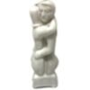 Magic Candle~Hugging Couple Lovers White Image Figurine Spell Candle Pagan Wicca Hoodoo 5 1/2