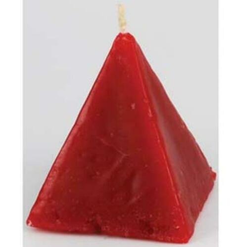 Magic Candle~Red Unscented Pyramid Ritual Spell Candle Wicca Pagan Hoodoo 3"