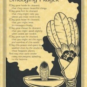 Witchcraft~Smudging Prayer Parchment Page Poster Book Of Shadows