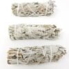 Palo Santo & Sage~White Sage Smudge Stick 4" - 5" 3 Pack (Herb House Cleansing Negativity Removal)