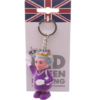 Collectable design~NOVELTY LIGHT AND SOUND QUEEN KEYRING, BRITISH SOUVENIR, ROYAL FAMILY Britain UK