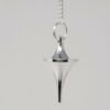 Magicun Stone~Silver Finish Pendulum 1.75"L with Chain Design