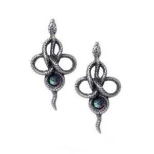 s-l500_652fe80c-7fd0-43ca-917e-744ea1f0f37a Alchemy Gothic TERCIA SERPENT Pewter Pair of Earrings BRAND NEW