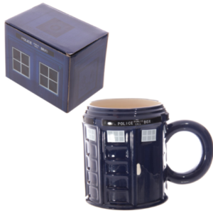 Home Decor~Novelty Ceramic Police Box Mug Coffee Tea Cup UK London Fun Themed Boxed Gift