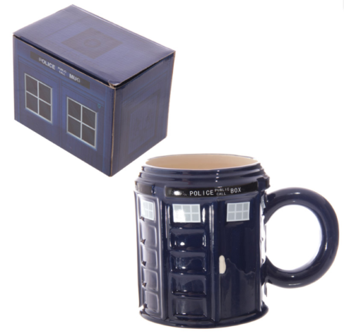 Home Decor~Novelty Ceramic Police Box Mug Coffee Tea Cup UK London Fun Themed Boxed Gift