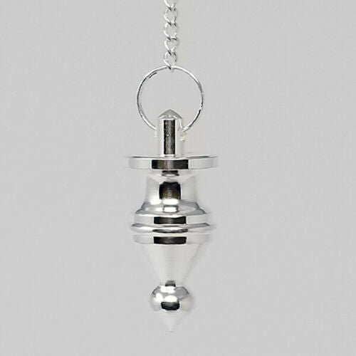 Magicun Stone~Silver Finish Pendulum 1.75"L with Chain