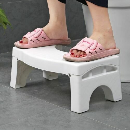 Collectable Design~Folding TOILET STEP STOOL Natural Squat Position Squatty Potty Constipation Aid