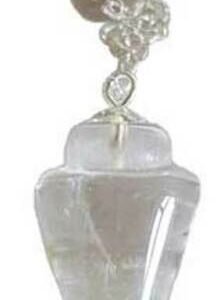 Witchcraft~Clear Quartz Pendulum Stone Gemstone Dowsing Divination Metaphysical Oracle