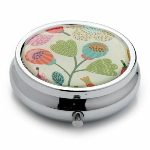 Collectable Design~Handy Metal Pill Box Pick of the Bunch Botanical