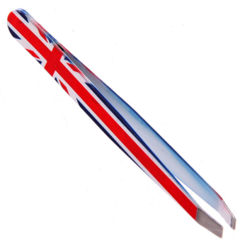 Collectable Design~Fun Novelty Union Jack Flag Metal Tweezers Beauty Tool Accessories Gift Unique