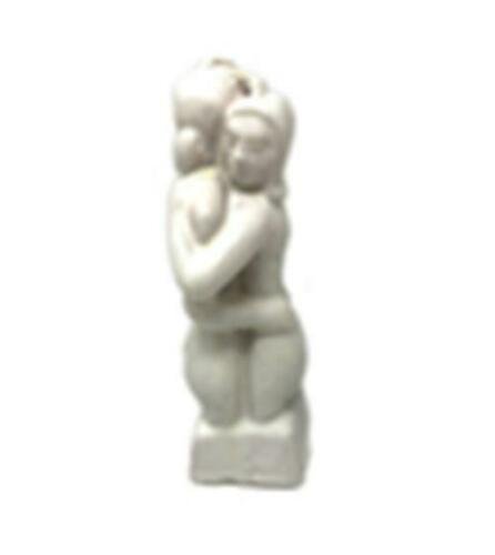 Magic Candle~Hugging Couple Lovers White Image Figurine Spell Candle Pagan Wicca Hoodoo 5 1/2