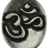 Witchcraft~OM Aum Pewter Pocket Stone Altar Coin Wicca Pagan Amulet Talisman Magick