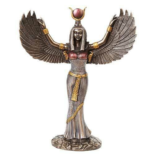 Witchcraft~ISIS STATUE 9+" Egyptian Goddess WOMEN MOTHERS CHILDREN MAGIC MEDICINE SAILORS