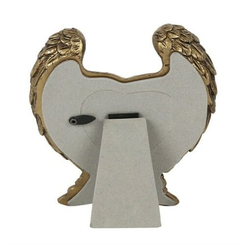 Antique Gold Angel Wings Photo Frame