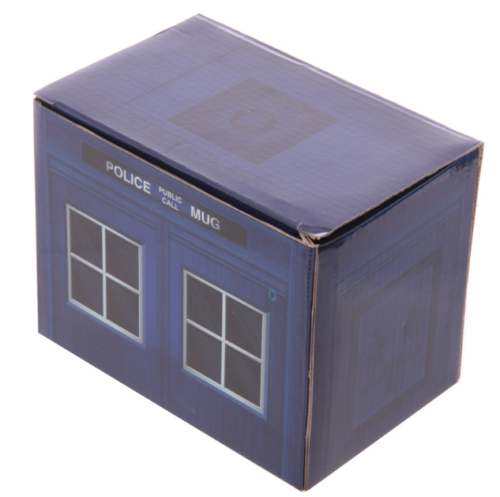 Home Decor~Novelty Ceramic Police Box Mug Coffee Tea Cup UK London Fun Themed Boxed Gift