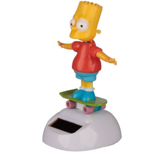 Home Decor~Licensed Bart Simpson Solar Powered Pal - Home Car Office Novelty Decoration UK