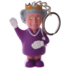 Collectable design~NOVELTY LIGHT AND SOUND QUEEN KEYRING, BRITISH SOUVENIR, ROYAL FAMILY Britain UK